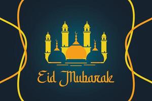 eid ul fitr mubarak sociaal media ontwerp vector