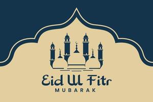 eid ul fitr mubarak sociaal media ontwerp vector