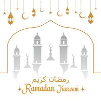 Ramadan kareem sociaal media banier deisgn vector