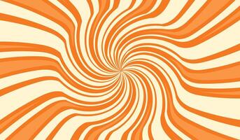 karamel kolken achtergrond in oranje kleur. room lolly patroon. vector