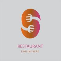 restaurant vork lepel logo vector. restaurant voedsel logo icoon illustrator.vork en lepel logo symbool voor allemaal restaurant voedsel eetpatroon vector