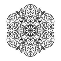 mandala voor kleur bladzijde vector