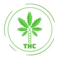 thc blad circulaire vector logo