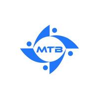 mtb logo. m t b ontwerp. wit mtb brief. mtb, m t b brief logo ontwerp. eerste brief mtb gekoppeld cirkel hoofdletters monogram logo. m t b brief logo vector ontwerp. top logo, meest recente, uitgelicht