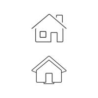 huis vector icoon set. huis illustratie teken verzameling. gebouw symbool. pro vector