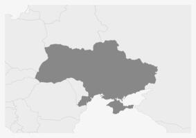 kaart van Europa met gemarkeerd Oekraïne kaart vector