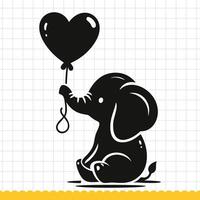 schattig olifant gezicht in gemakkelijk tekening stijl set. vector illustratie.