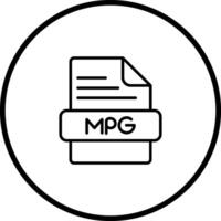 mpg vector icoon
