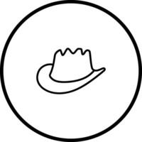 cowboy hoed vector icoon