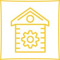 huis instelling vector icoon