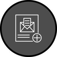 toevoegen mail vector icoon
