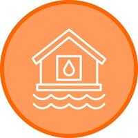 water huis vector icoon