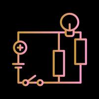 elektrisch stroomkring vector icoon