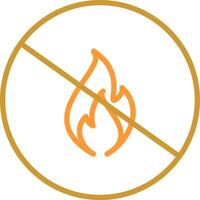 Gevaar van vlam vector icoon