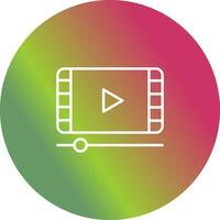 video en animatie vector icoon