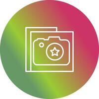 ster fotografie vector icoon