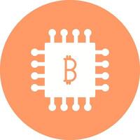 bitcoin spaander vector icoon