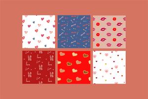 Illustraties van Valentine&#39;s items vector