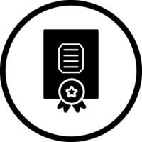 certificaat vector pictogram