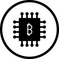 bitcoin spaander vector icoon