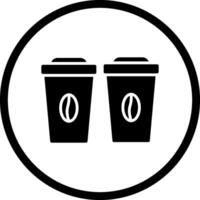 twee koffie vector icoon