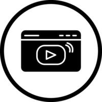 video streaming vector icoon