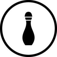 bowling pin vector icon