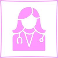 vrouw dokter vector icoon