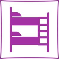 stapelbed bed vector icoon
