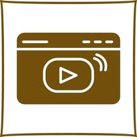 video streaming vector icoon