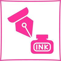 inkt en pen vector icoon