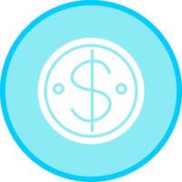 dollar munt vector pictogram