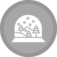 sneeuw wereldbol vector icoon