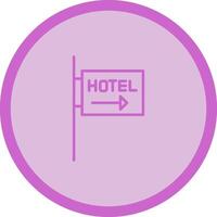 hotel teken vector icoon