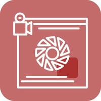 camera lens vector icoon