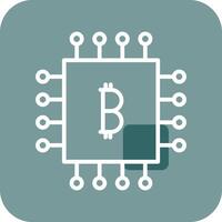 bitcoin spaander vector icoon