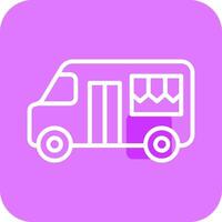 snel voedsel vrachtauto vector icoon