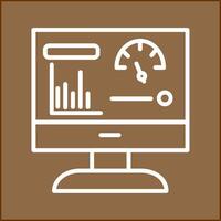 dashboard vector pictogram