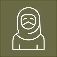 vrouw met Niqab vector icoon