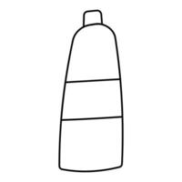 lineair element fles voor vloeistof plastic glas vector