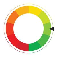 kleur wiel schaal weergeven primair kleuren en hun combinaties. vector