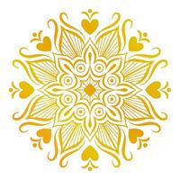 Arabisch ornament gouden mandala vector