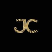 alfabet letters initialen monogram logo jc, cj, j en c vector