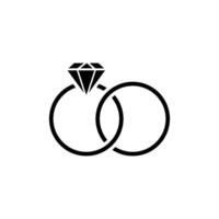 ring diamant icoon vector ontwerp sjabloon