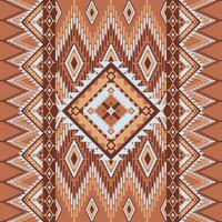 oosters etnisch geometrisch. ikat patroon. ontwerp voor achtergrond, tapijt, behang, kleding, wrap, batik, kleding stof, borduurwerk stijl illustratie. vector