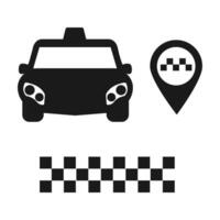 taxi icoon vector ontwerp sjabloon