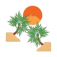 illustratie van palm boom vector