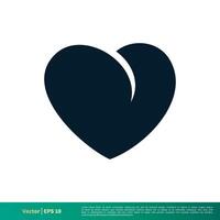 liefde hart valentijnsdag dag icoon vector logo sjabloon illustratie ontwerp eps 10.