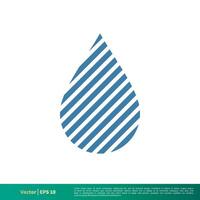 laten vallen water icoon vector logo sjabloon illustratie ontwerp. vector eps 10.