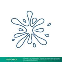 plons water icoon vector logo sjabloon illustratie ontwerp. vector eps 10.